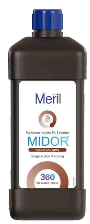 Midor 5% Povidone Iodine Antiseptic (500ml)