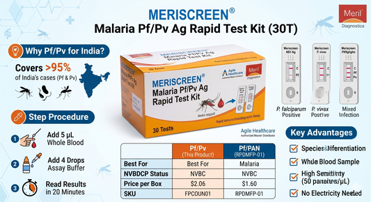 MERISCREEN® Malaria Pf/Pv Ag Rapid Test Kit (30T)