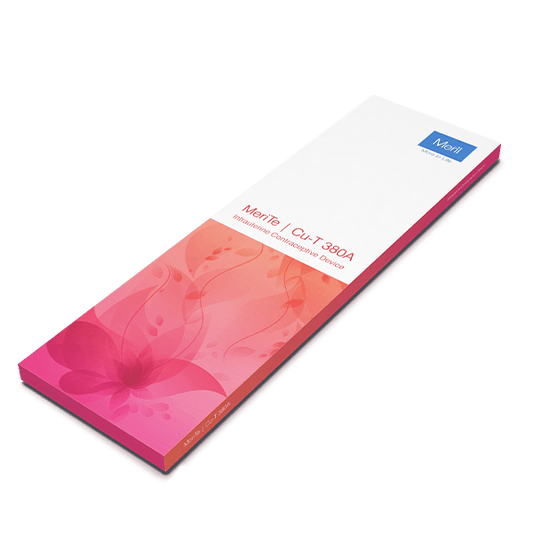 MeriTe Cu-T 380A intrauterine contraceptive device carton