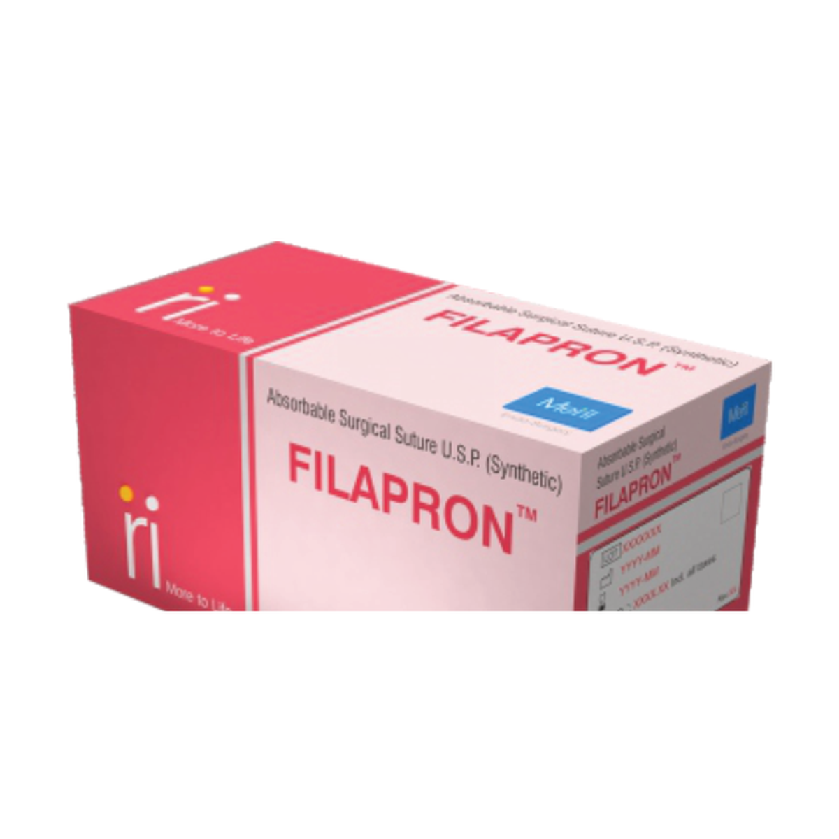 Meril FILAPRON absorbable surgical suture, polyglecaprone 25, retail box