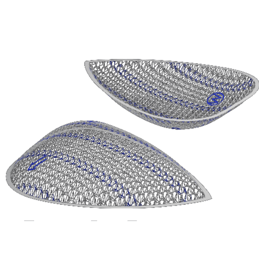 Meril Filaprop 3D pre-shaped inguinal hernia mesh, left and right