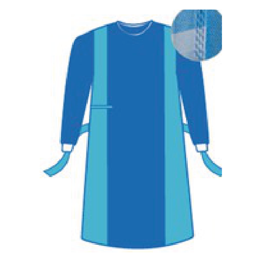 MAIRA Fully Reinforced Gown, 43 GSM SMS with 30 GSM breathable film, AAMI Level 4