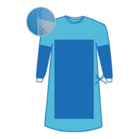 MAIRA Reinforced Gown, 43 GSM SMS reinforced critical zone, AAMI Level 3