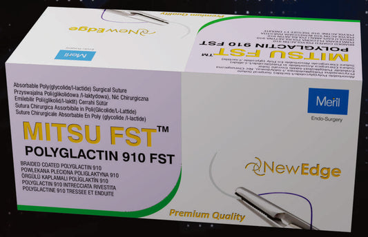 Mitsu FST Polyglactin 910 FST braided coated suture carton