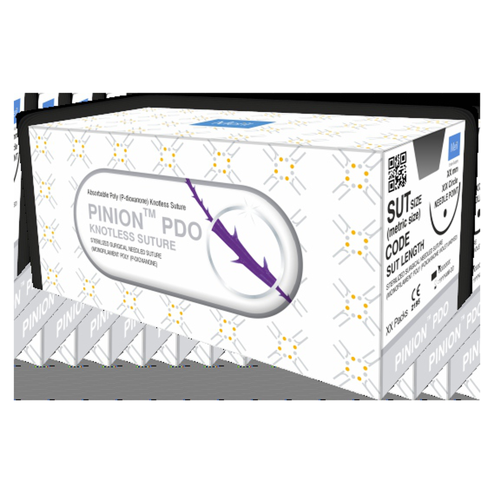 Meril PINION PDO knotless barb suture, absorbable polydioxanone